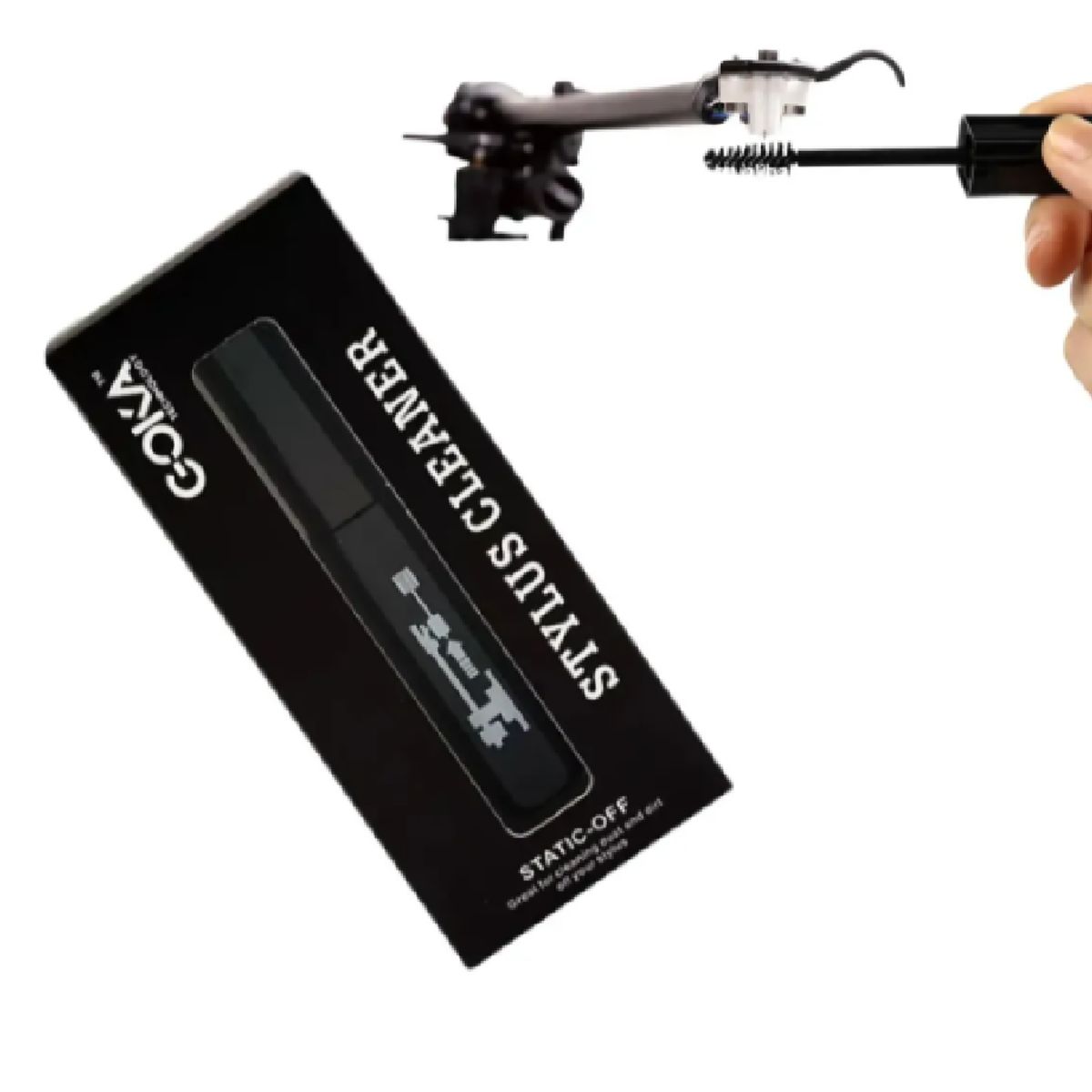 GENERICO - Cepillo Y Líquido Limpiador Aguja Tornamesa De Vinilo Goka