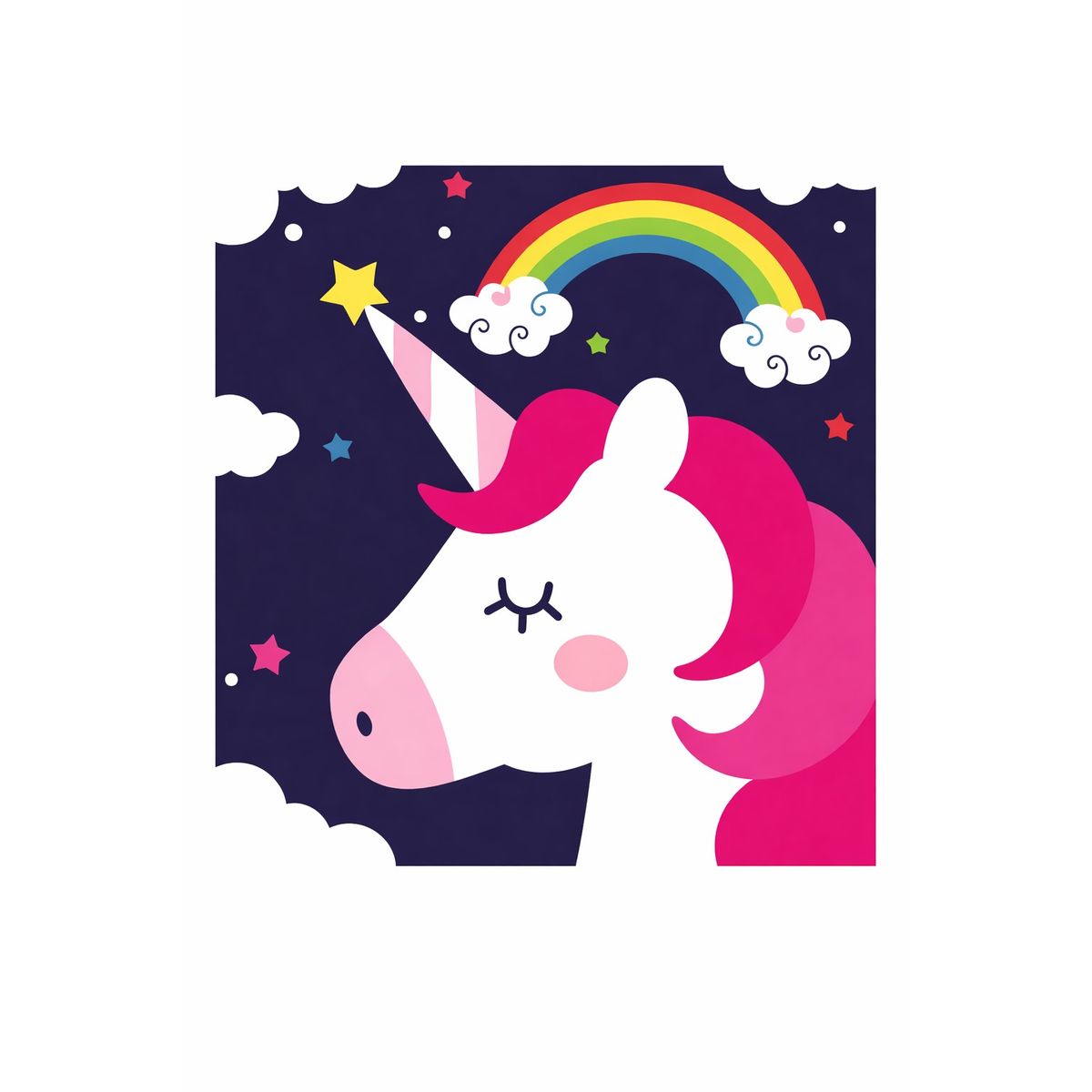 DECORACION CREATIVA - Kit de pintura al óleo por números - Unicornio