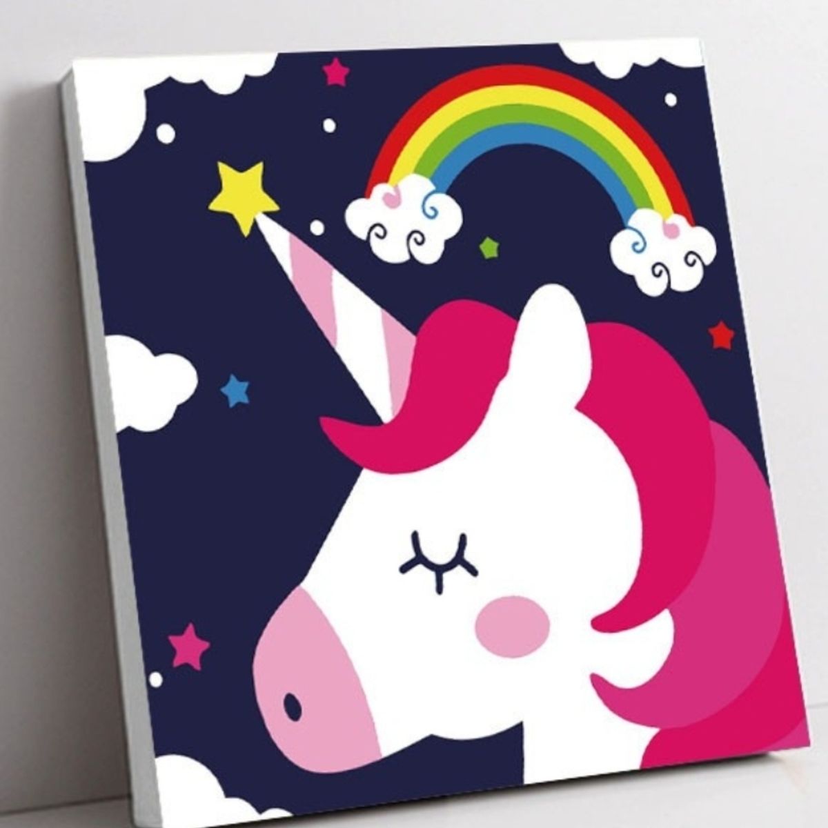 DECORACION CREATIVA - Kit de pintura al óleo por números - Unicornio