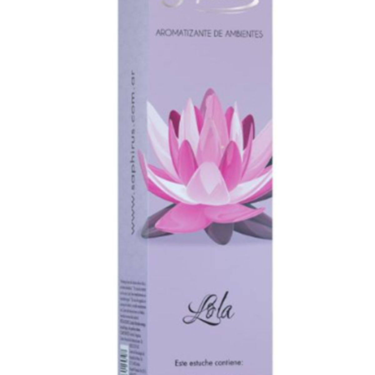 GENERICO - Difusor Aromático Saphirus Aroma Lola con Varillas