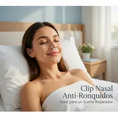 MOVI - Clip Nasal Antirronquido Biomagnético - Ten un Buen Dormir Abre el Pasaje Nasal y Reduce Ronquidos