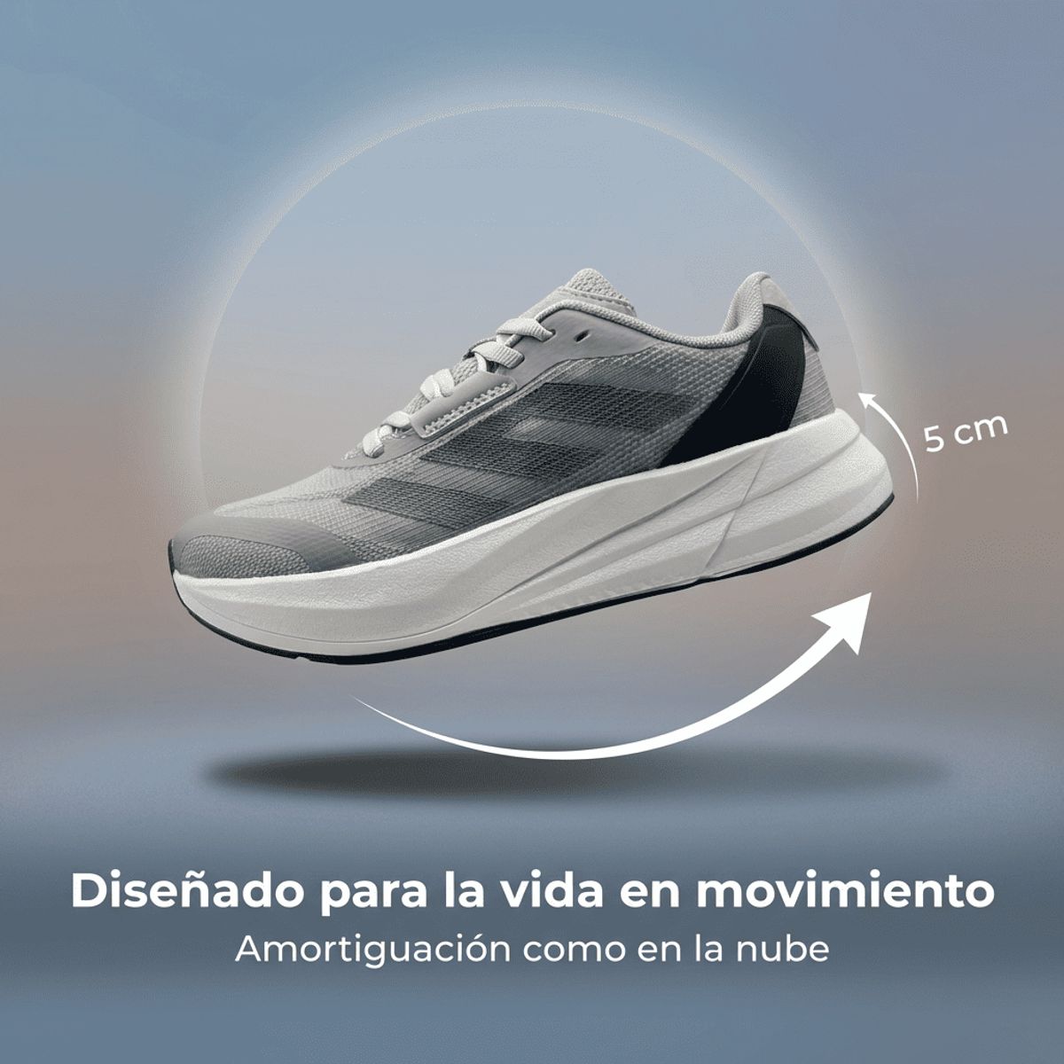 BOVINITA - Zapatilla Mujer Deportiva Gris Running Gym Gimnasio Yoga