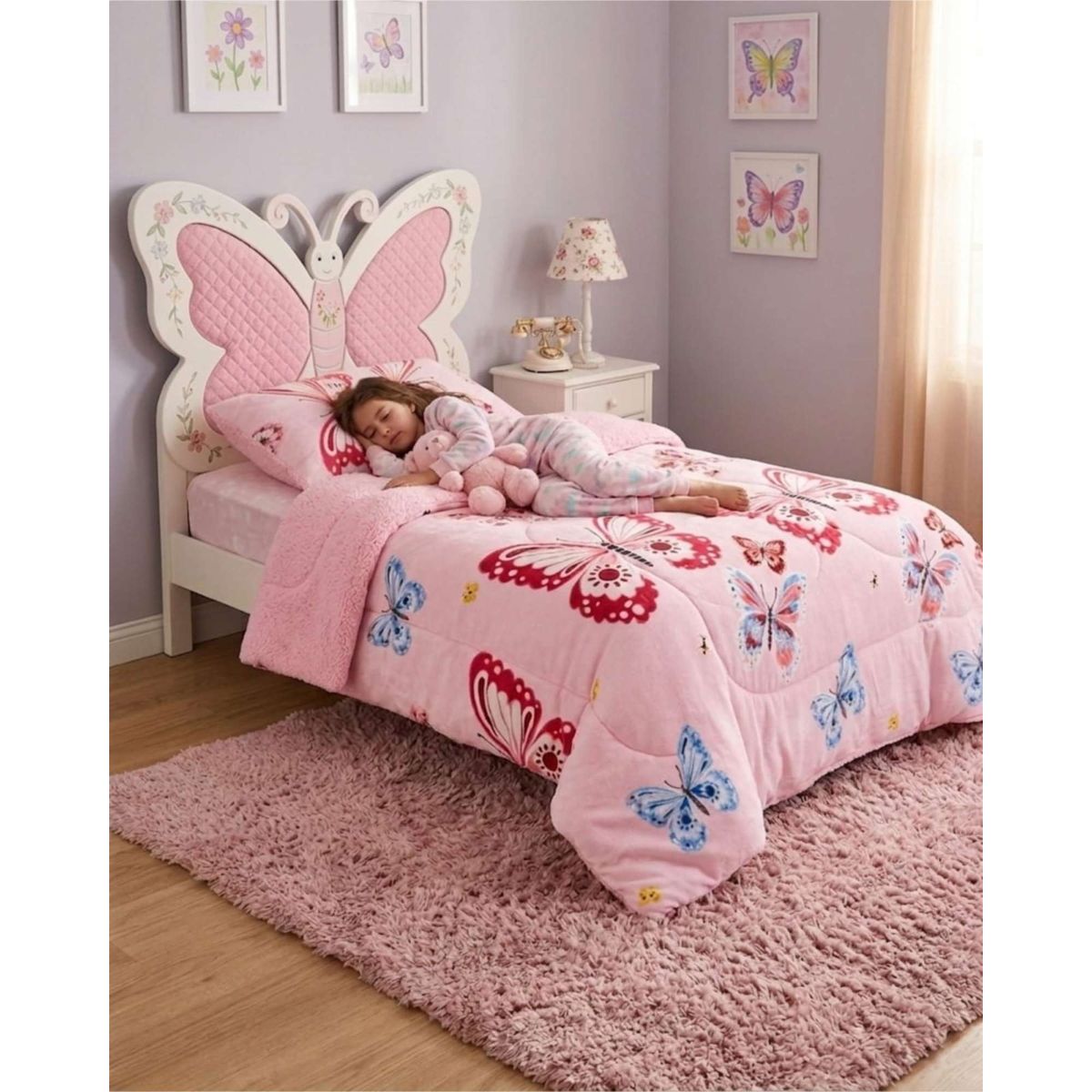 GENERICO - Plush con Chiporro Plaza y Media Diseños Infantiles Extra Calido