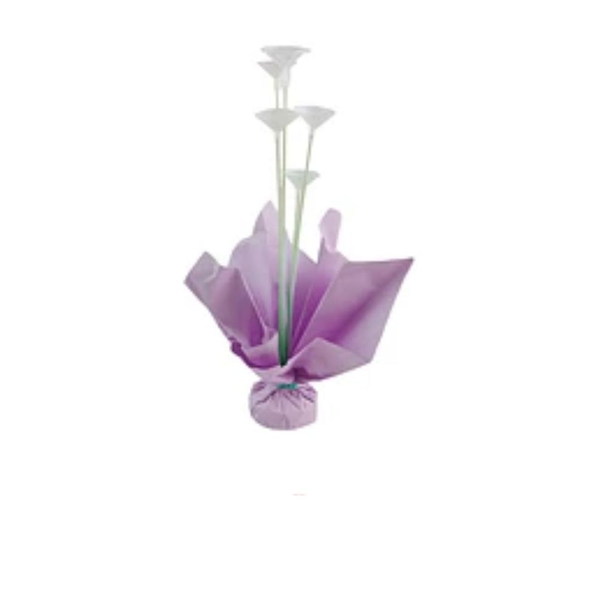 GENERICO - Soporte para globos morado con varillas 60cm