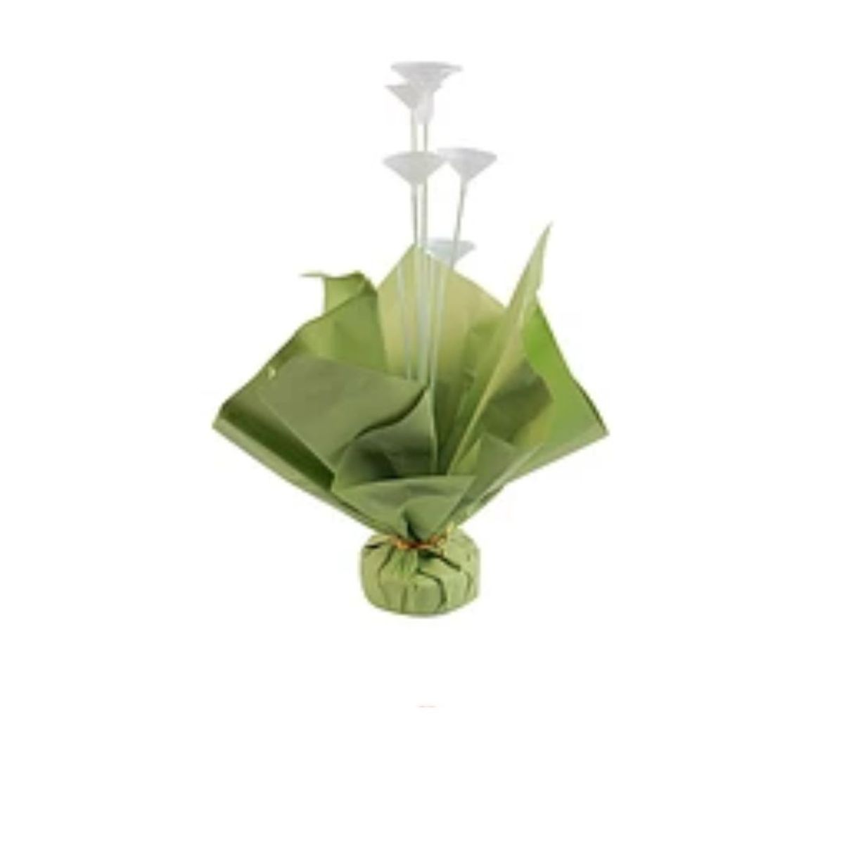 GENERICO - Soporte para globos verde con varillas 60cm