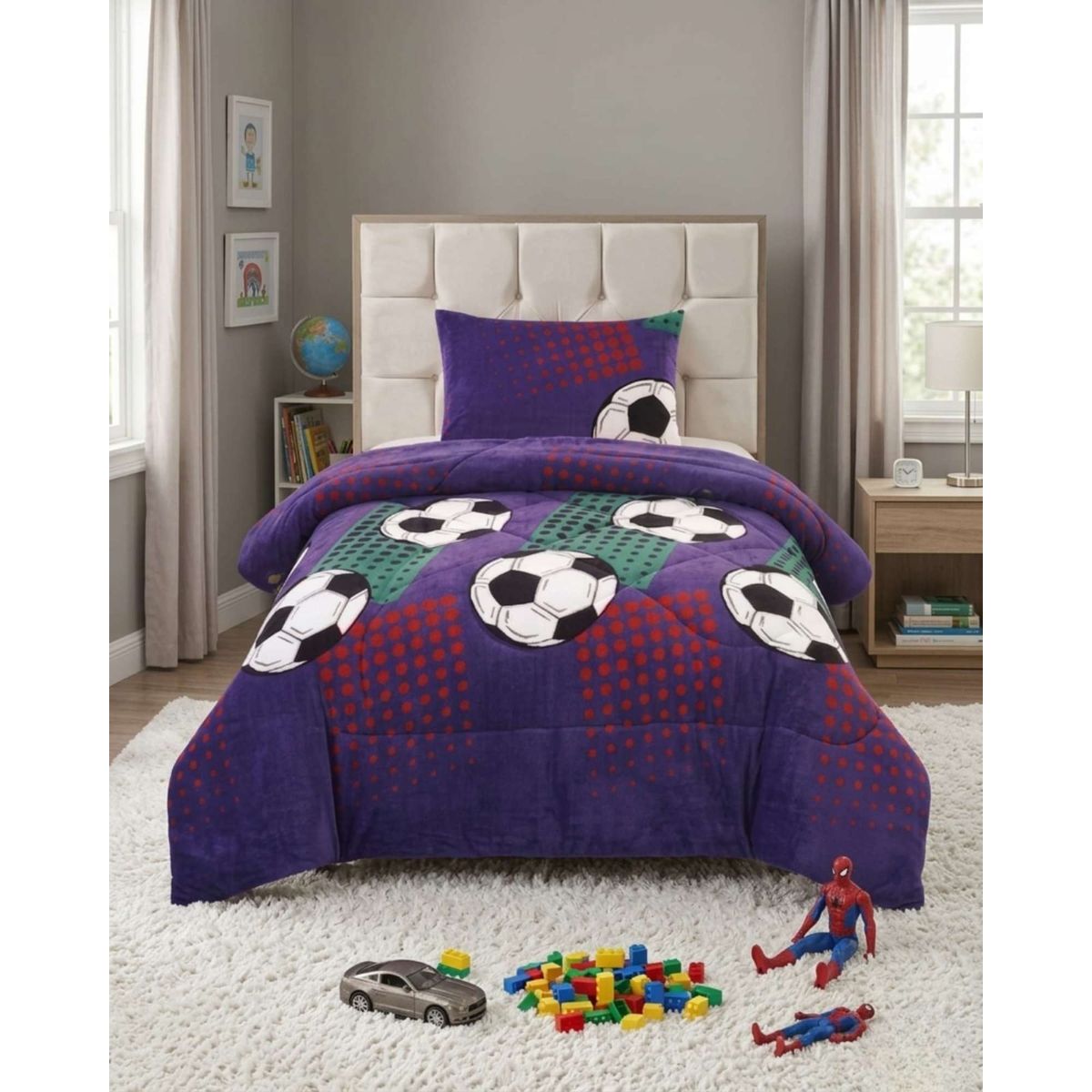 GENERICO - Cobertor 1.5 Plazas Plush Chiporro Extra Cálido Invierno
