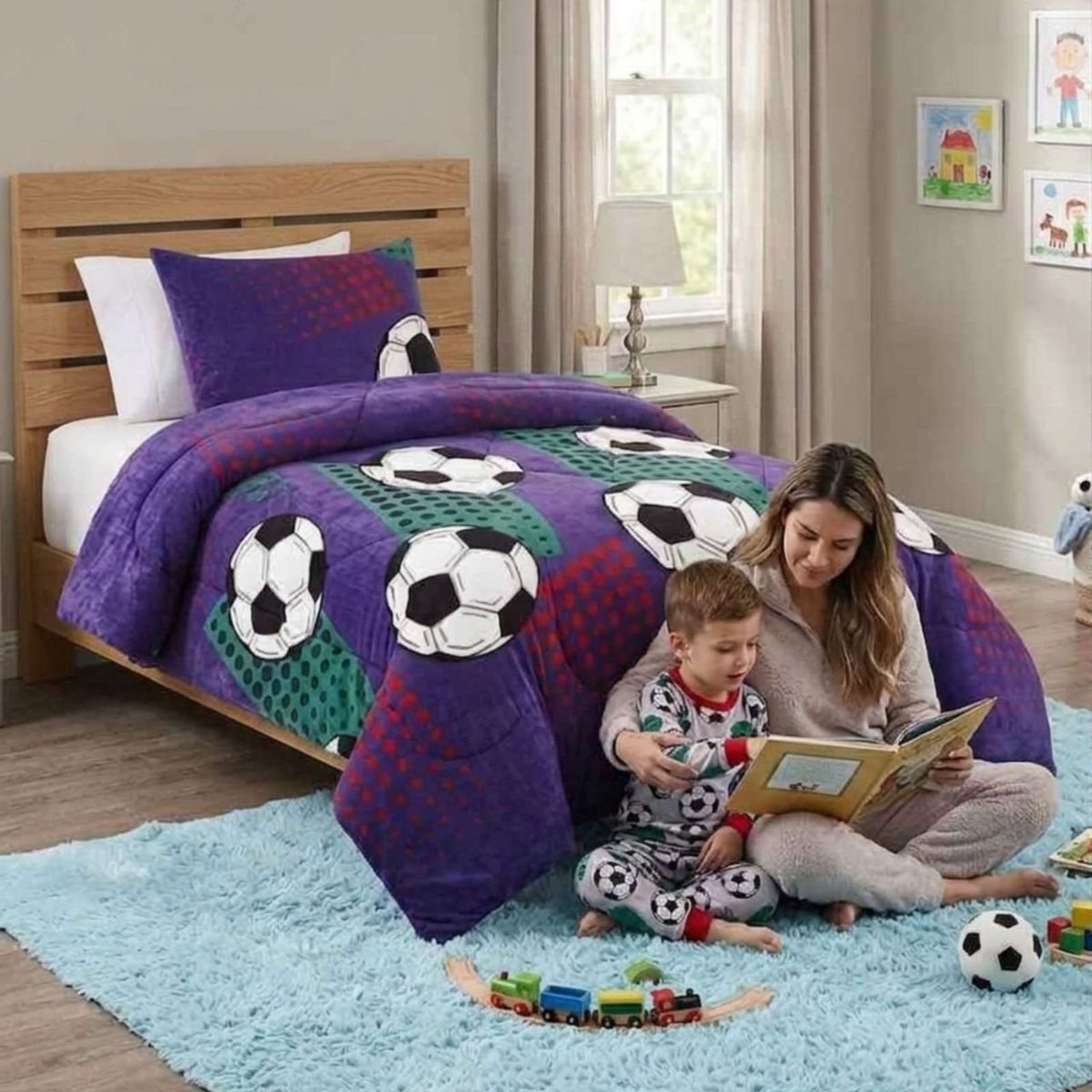 GENERICO - Cobertor 1.5 Plazas Plush Chiporro Extra Cálido Invierno