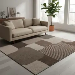 GENERICO - ALFOMBRA PARA LIVING 160X200 DISEÑO GEOMETRICO MODERNA ELEGANTE WYM Z39