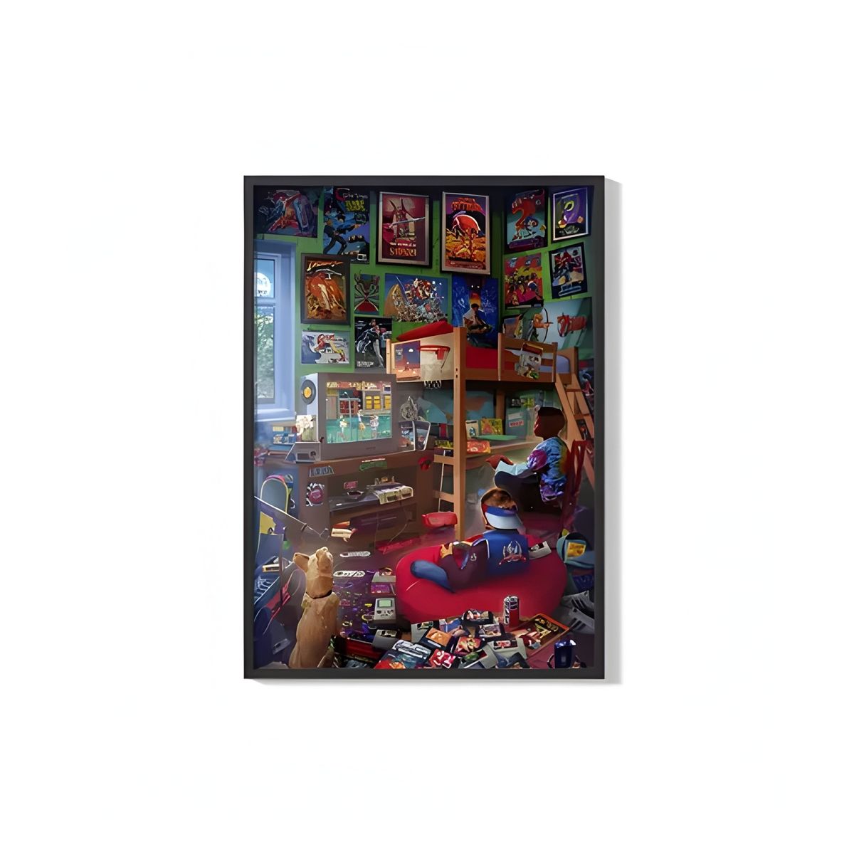 GENERICO - Cuadro póster videojuegos retro 20x30 cm