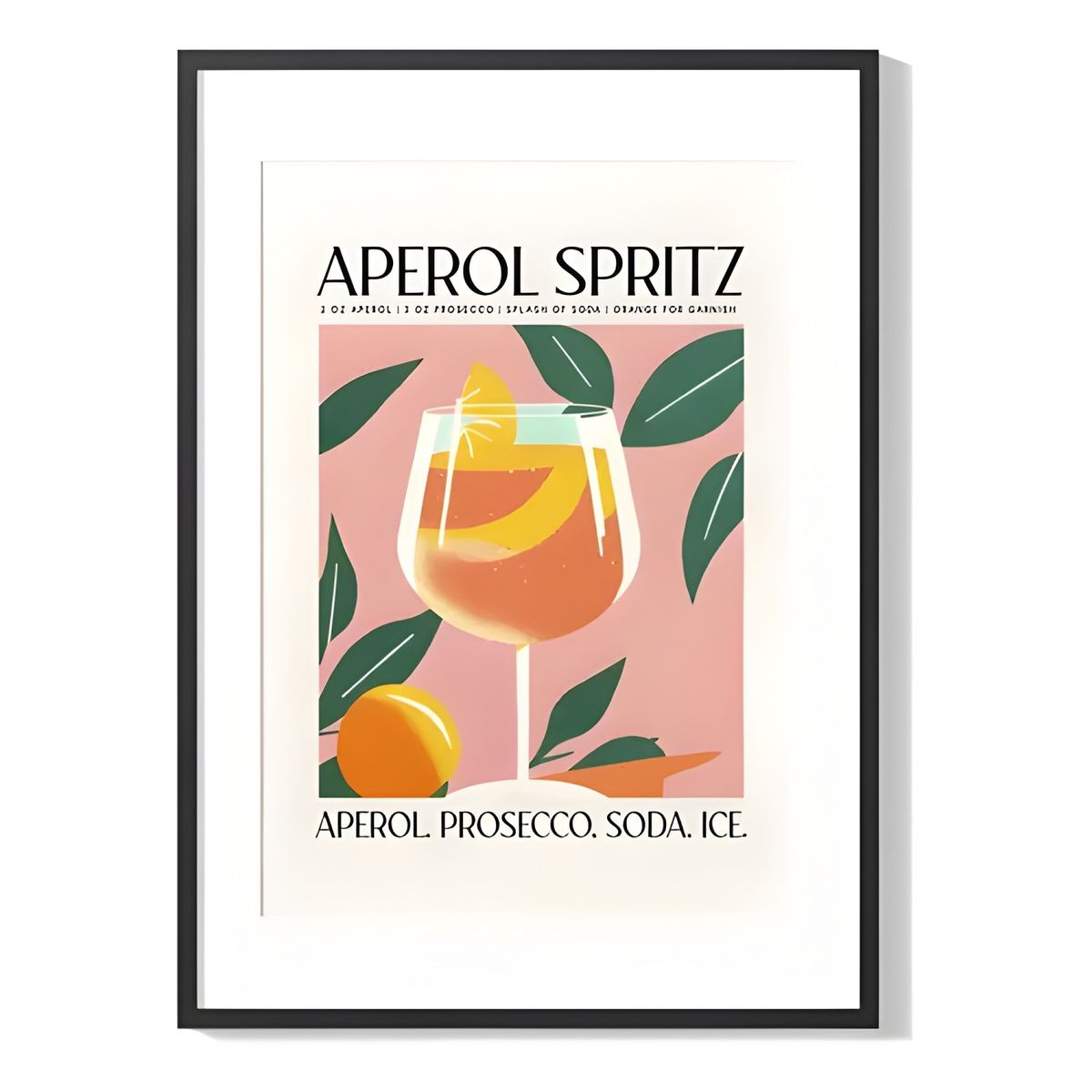 GENERICO - Cuadro póster Aperol cóctel 33x43 cm