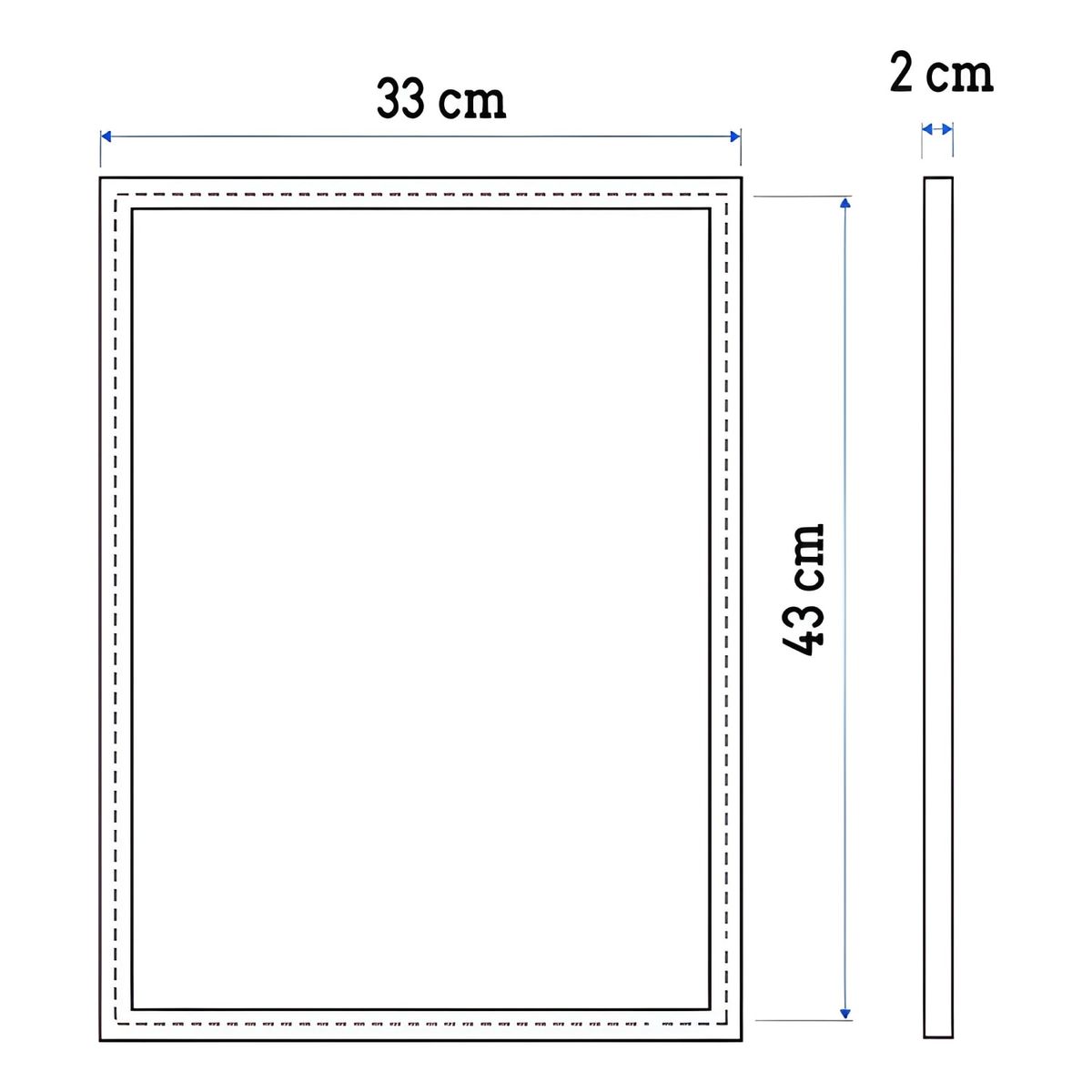 GENERICO - Cuadro póster cerebro con flores 33x43 cm