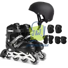 GENERICO - Patines Lineales De Niño mas Kit de Protección M 33 AL 36