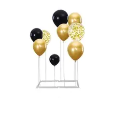 GENERICO - Base y palitos para globos 9pcs 105cm