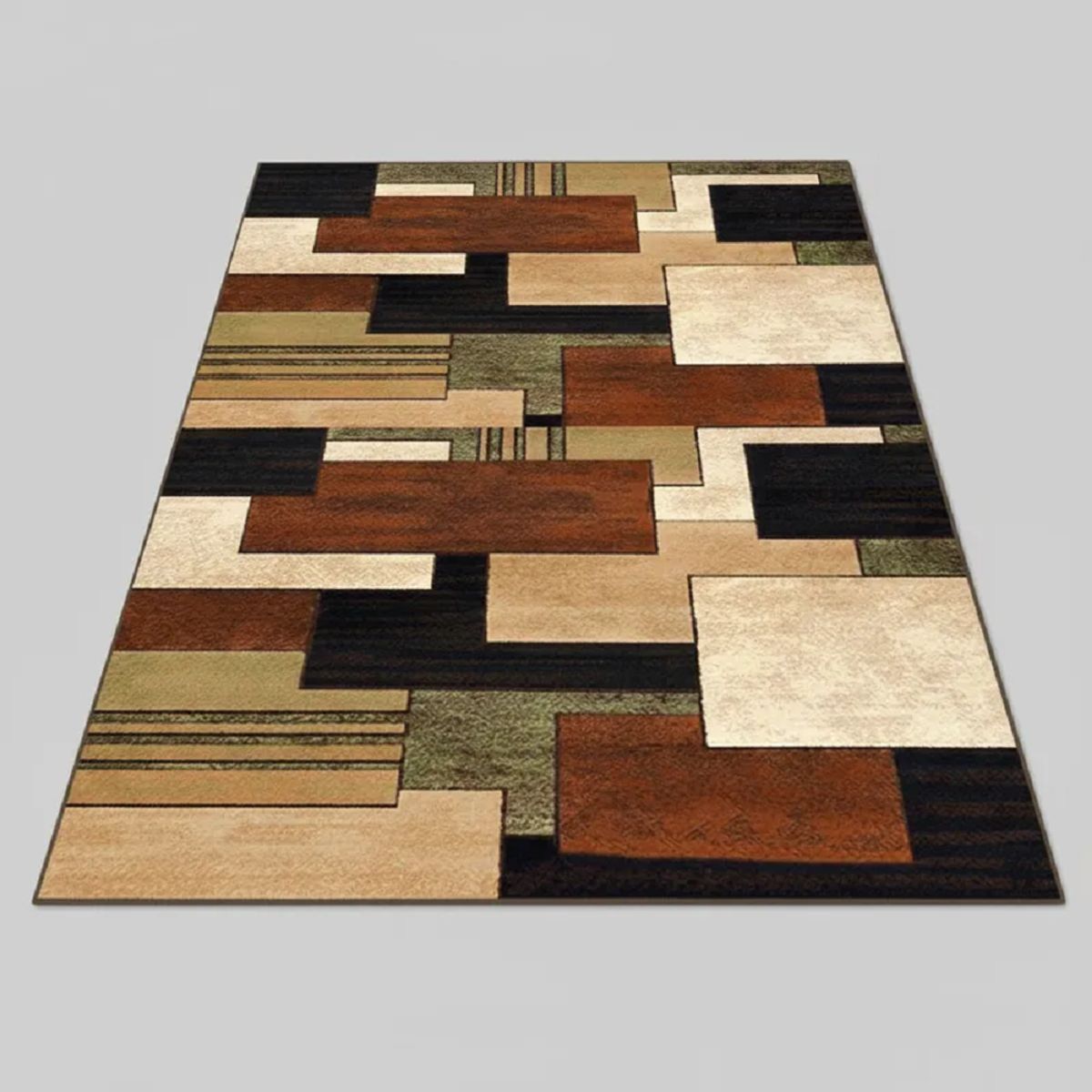 GENERICO - ALFOMBRA PARA LIVING 160X200 DISEÑO TETRIS ABSTRACTO MODERNA ELEGANTE WYM Z31