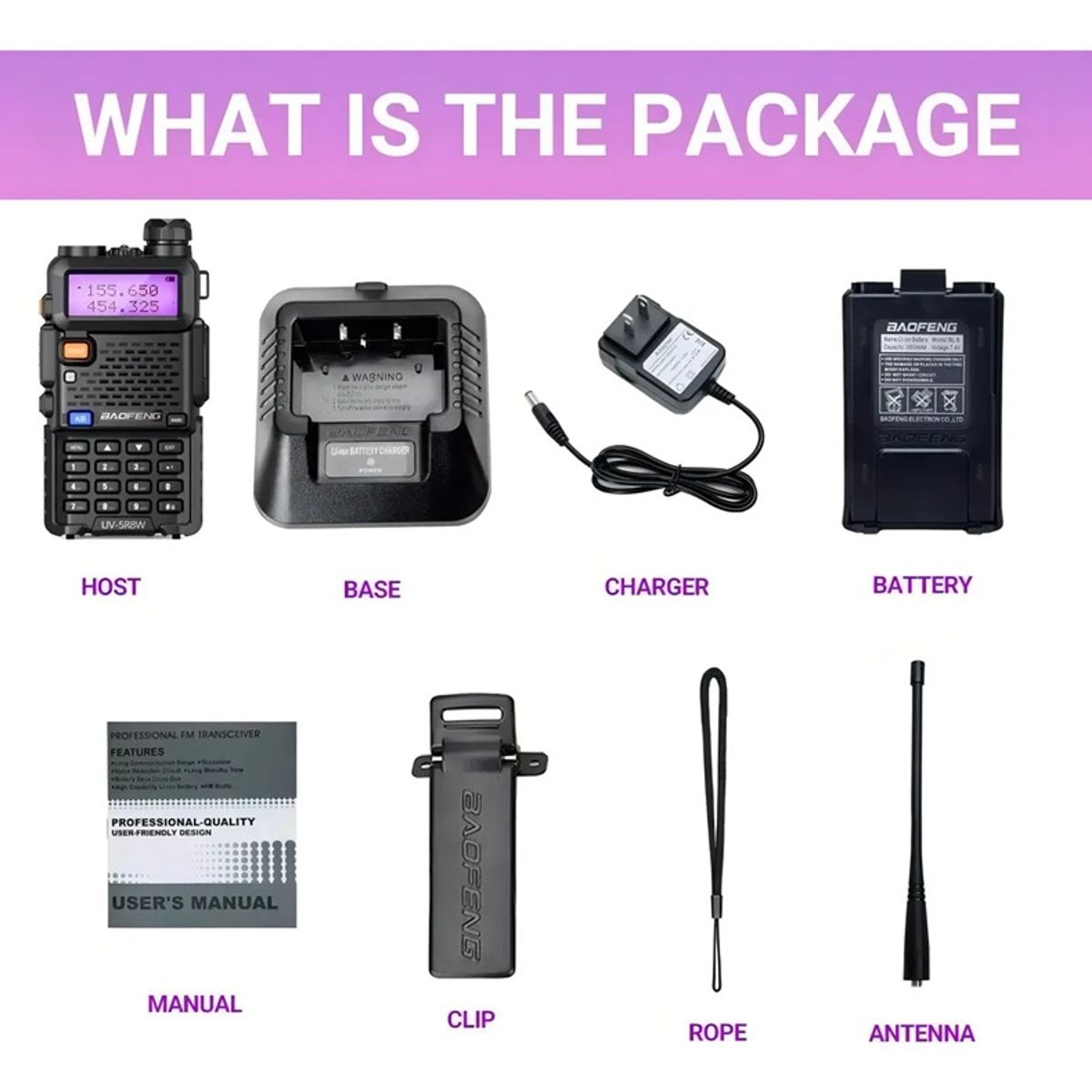 BAOFENG - Set 4 Radios Walkie Talkie Bf-888s Recargables Usb Linterna Led Radio Comunicacion Inalambrica