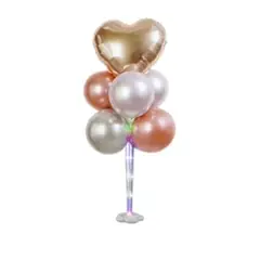 GENERICO - Pedestal para globos con luces color blanco