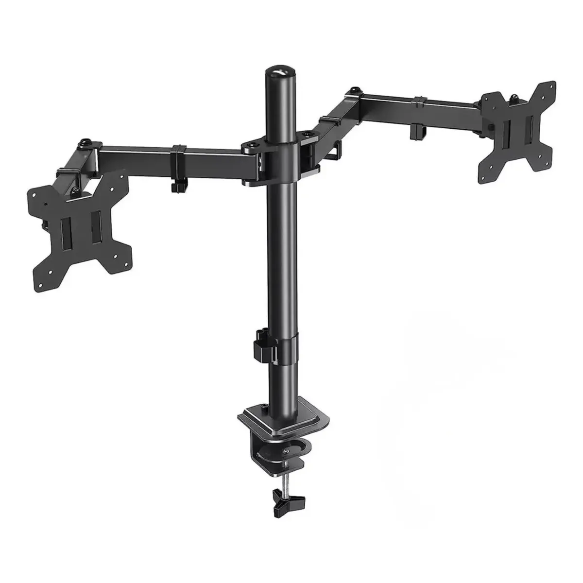 GENERICO - Brazo Soporte Doble Para 2 Monitores Base Escritorio