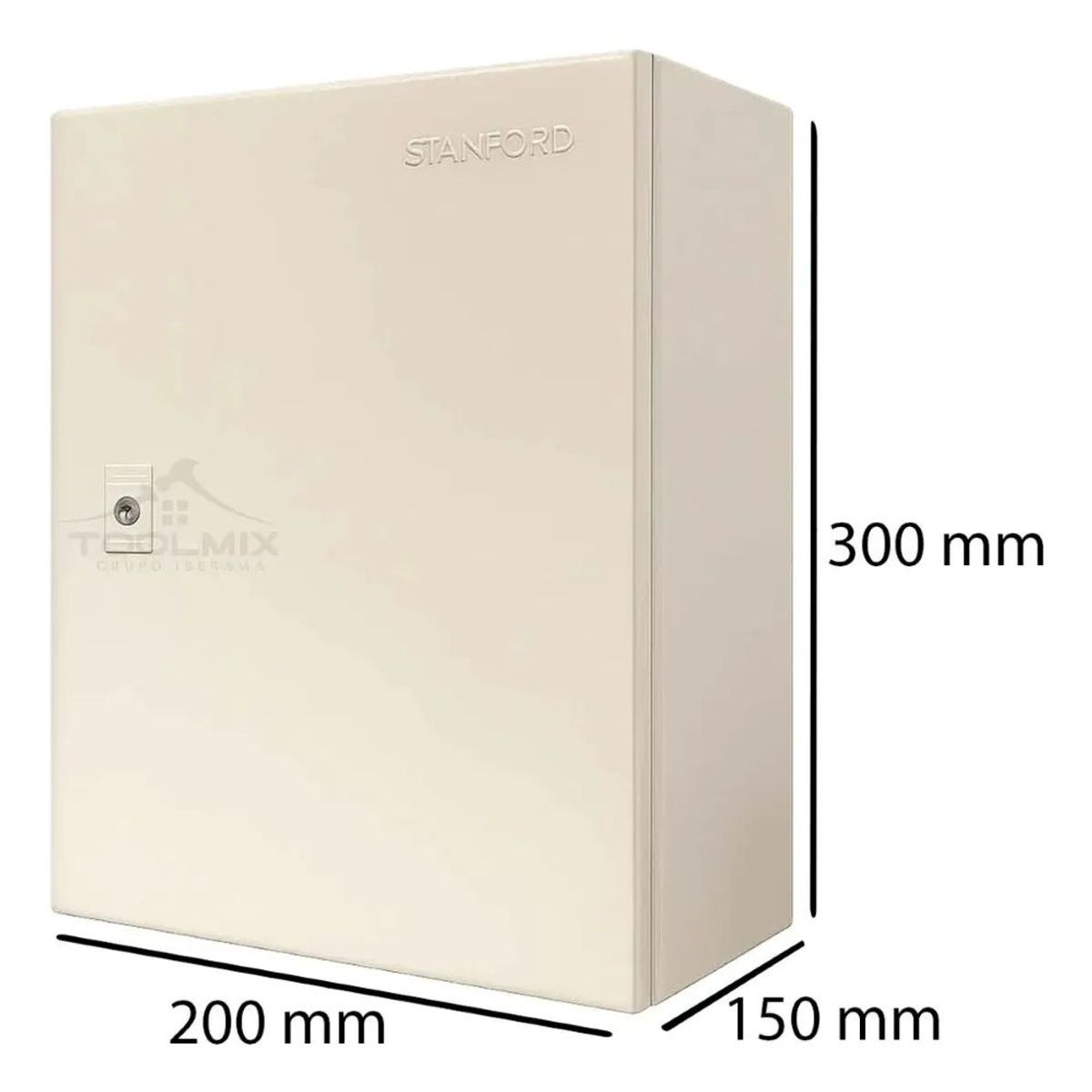 STANFORD - Gabinete Metalico Tablero Electrico 300x200x150 1Puerta Ip65
