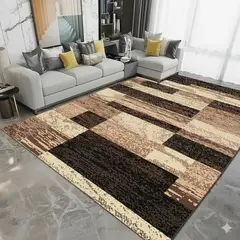 GENERICO - ALFOMBRA PARA LIVING 160X200 DISEÑO CAFE TETRIS MODERNA ELEGANTE WYM Z6