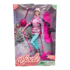 GENERICO - Muñeca Esquiadora Con Accesorios Sky