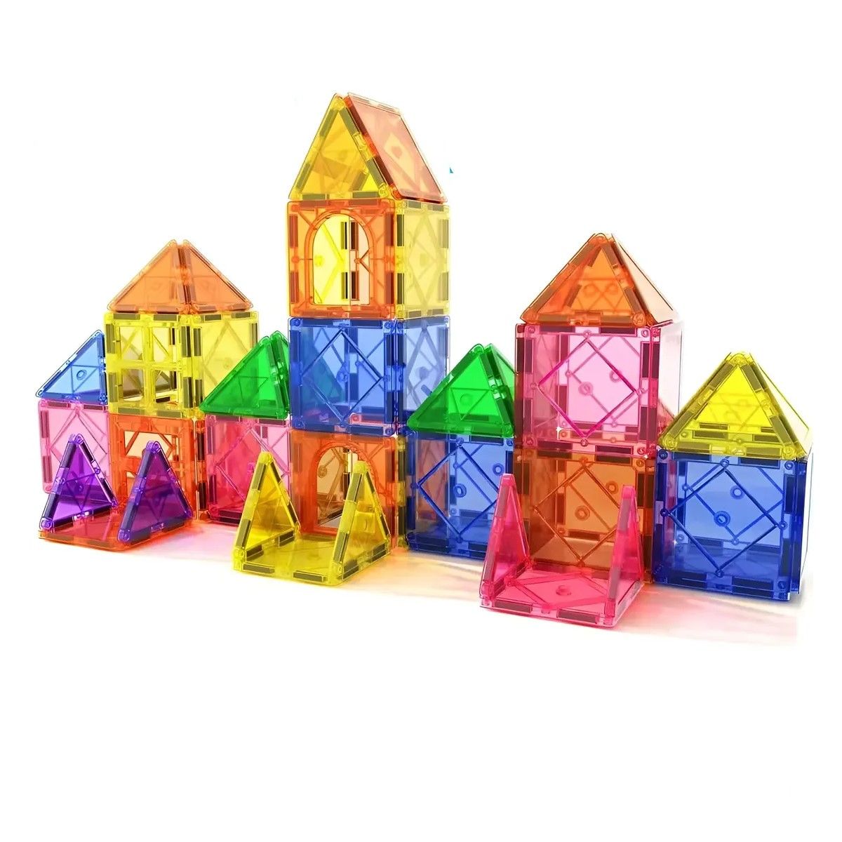 GENERICO - Set Còlourful Bloques Magnéticos Para Construir 60 Piezas BELUG