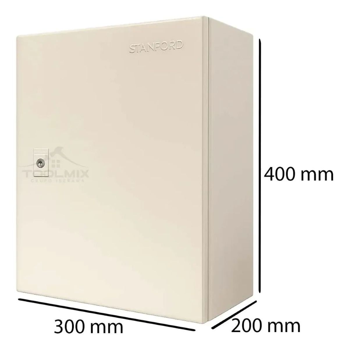 STANFORD - Gabinete Metalico Tablero Electrico 400x300x200 1puerta Ip65
