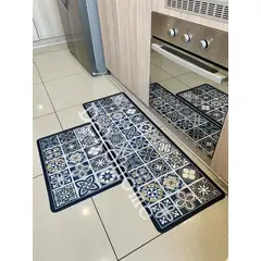 DEKOHOME - SET ALFOMBRA DE COCINA ANTIDESLIZANTE