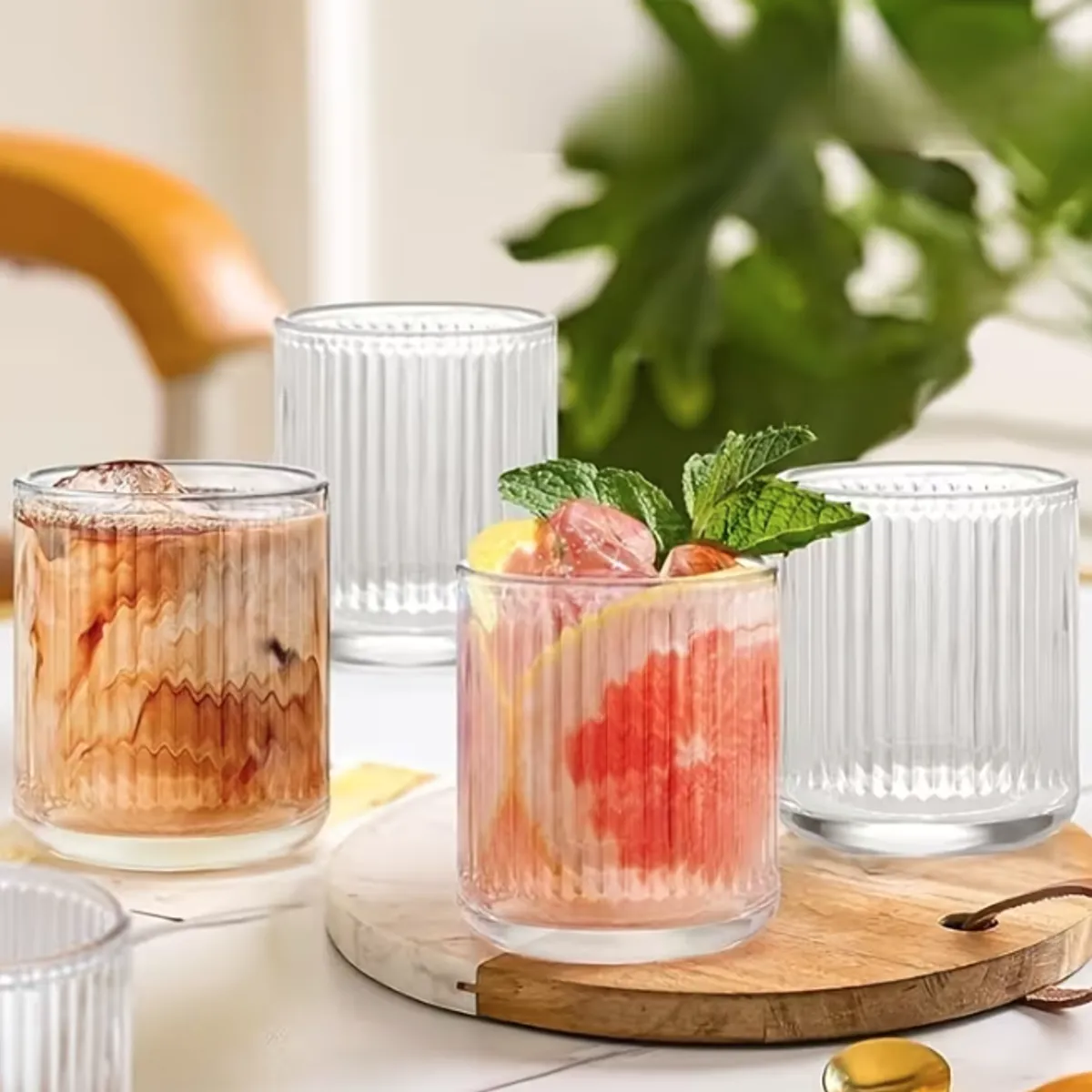REGALITOLINDO CL - Vasos Vintage Bisel Cóctel 270 ml. Set 6 Unidades