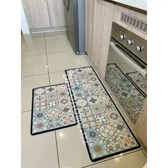DEKOHOME - SET ALFOMBRA DE COCINA ANTIDESLIZANTE