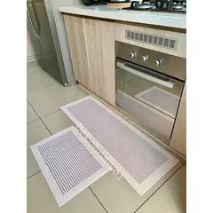 DEKOHOME - SET ALFOMBRA DE COCINA ANTIDESLIZANTE