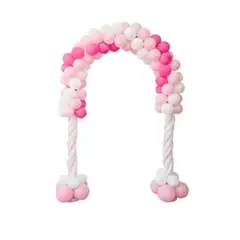 GENERICO - Arco de globos de látex rosa 116pcs 180cm