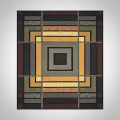 GENERICO - ALFOMBRA PARA LIVING 200X240 DISEÑO ESPIRAL MODERNA ELEGANTE WYM Z3