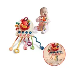 GENERICO - Juguete Sensorial Montessori Con Cordón Montessori 4 En 1