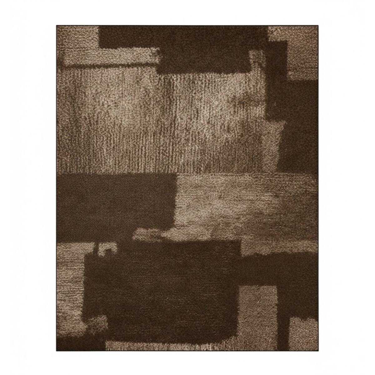 GENERICO - ALFOMBRA CAFE  PARA LIVING 200X240 DISEÑO ABSTRACTO MODERNA ELEGANTE WYM Z42