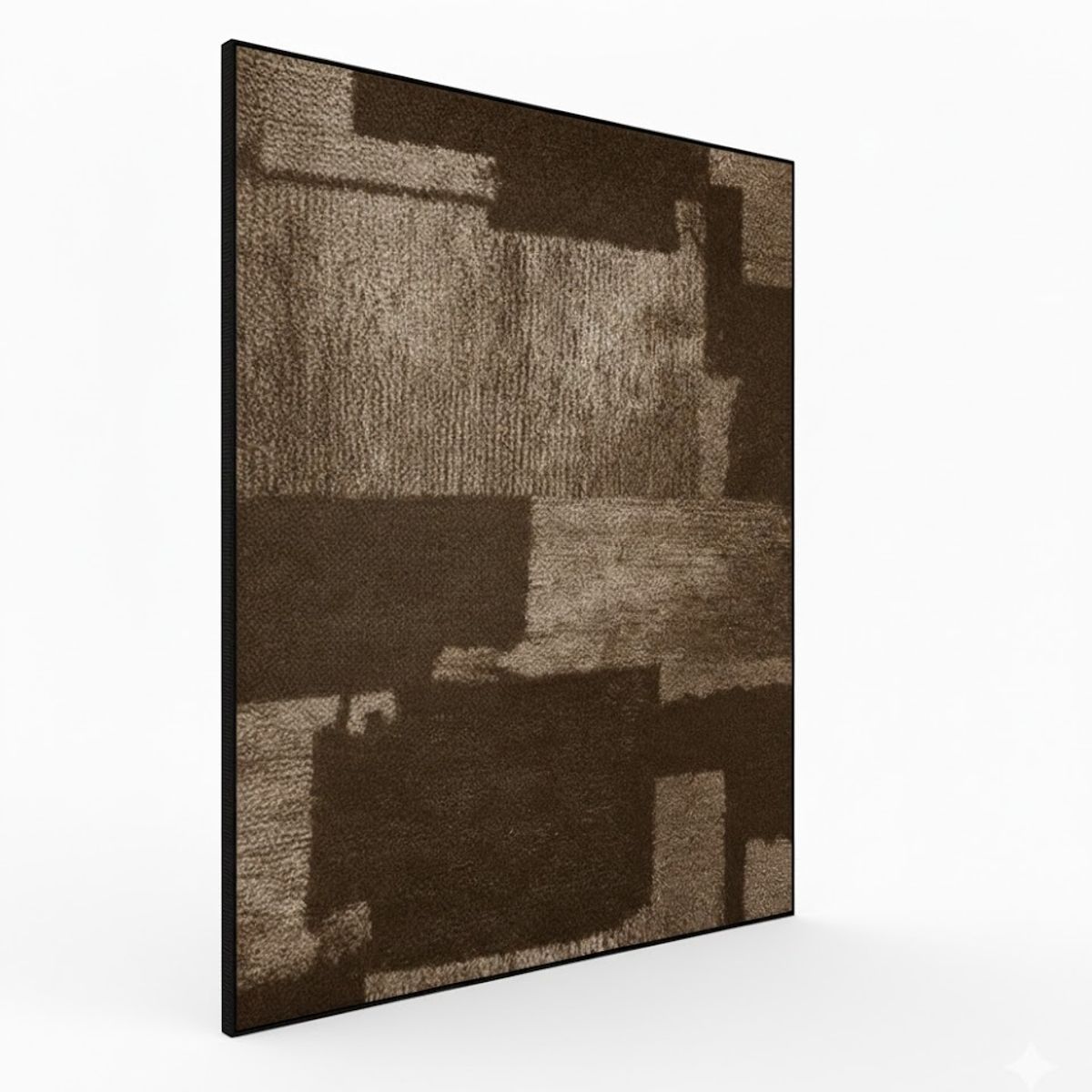 GENERICO - ALFOMBRA CAFE  PARA LIVING 200X240 DISEÑO ABSTRACTO MODERNA ELEGANTE WYM Z42