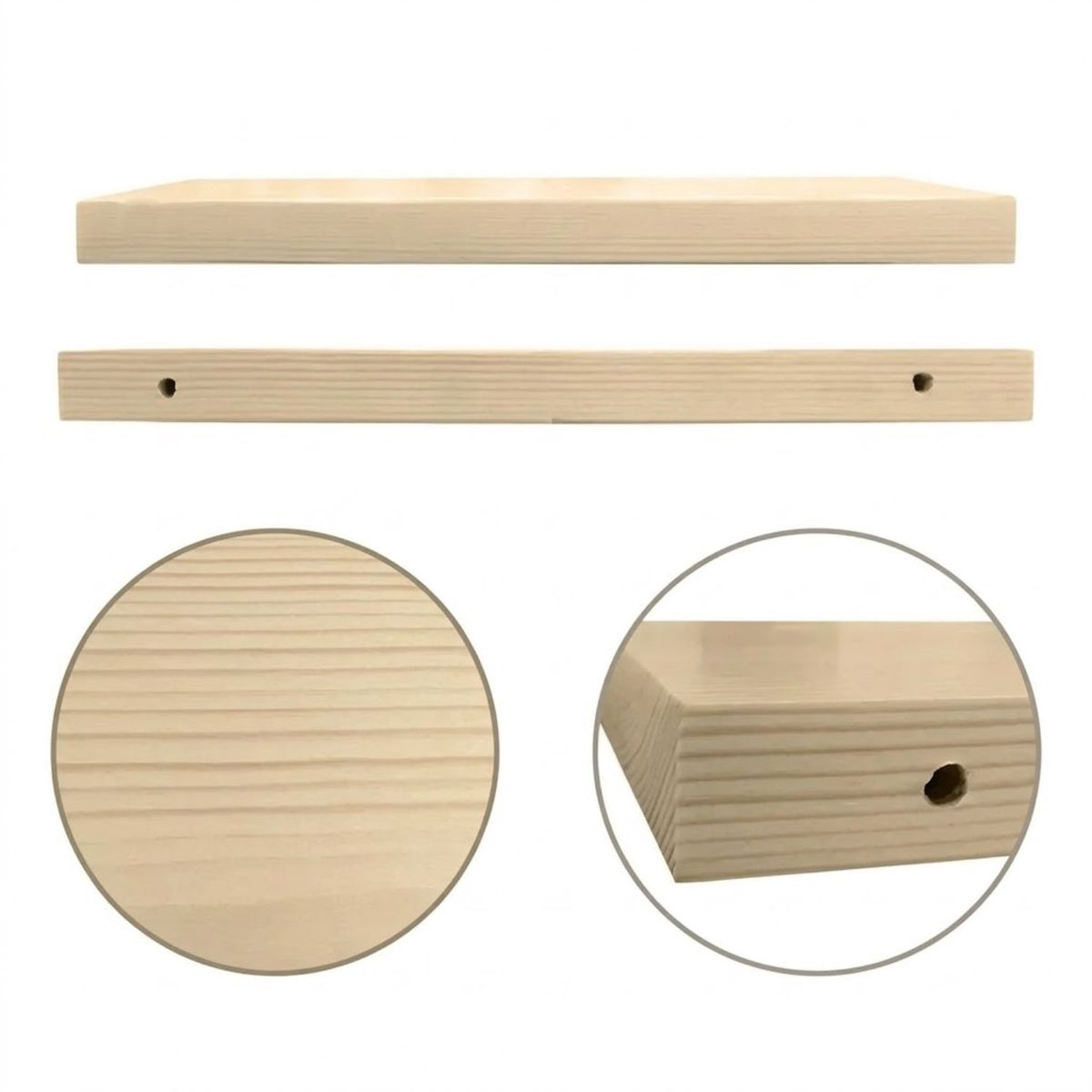 GENERICO - Repisas Estantes Flotantes Minimalista De Madera 3 Niveles