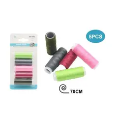 GENERICO - HILO DE COSER 70CM 5PCS COLOR SURTIDO