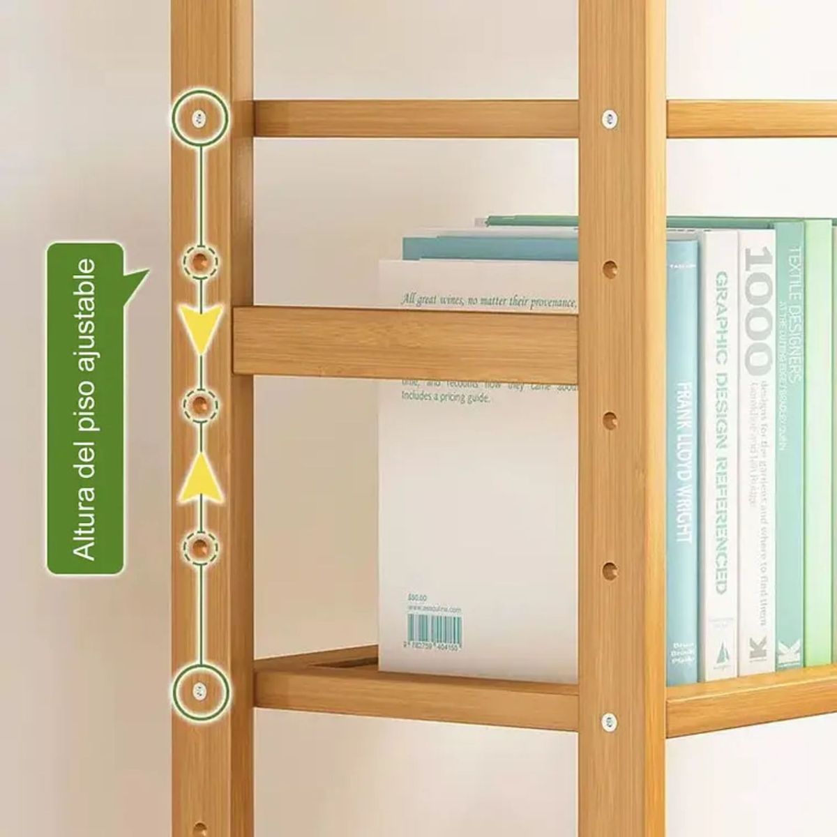 GENERICO - Organizador Estante De Bambú 5 Niveles De Cocina Y Baño