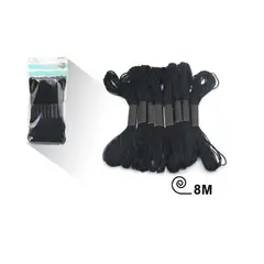 GENERICO - HILO DE BORDAR 8M COLOR NEGRO 8PCS