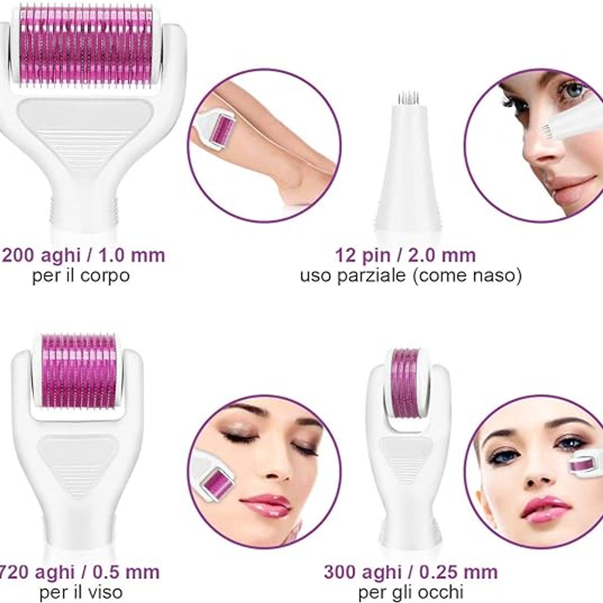 GENERICO - Kit Derma Roller 6 en 1