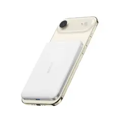 ANKER - A1665H21 Nano Power Bank 5K MagGo, 5000mAh, 20W, Carga rápida, USB-C, Inalámbrica, iPhone, Blanco