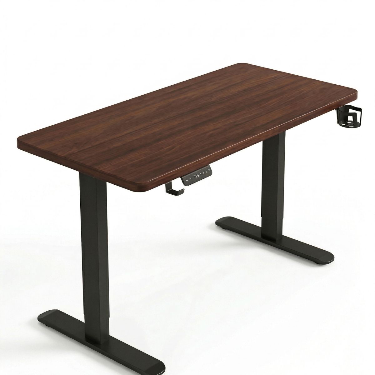 GENERICO - Escritorio Eléctrico Ajustable Inteligente Elevable Eléctrico Nogal Standing Desk 140cmx60cm