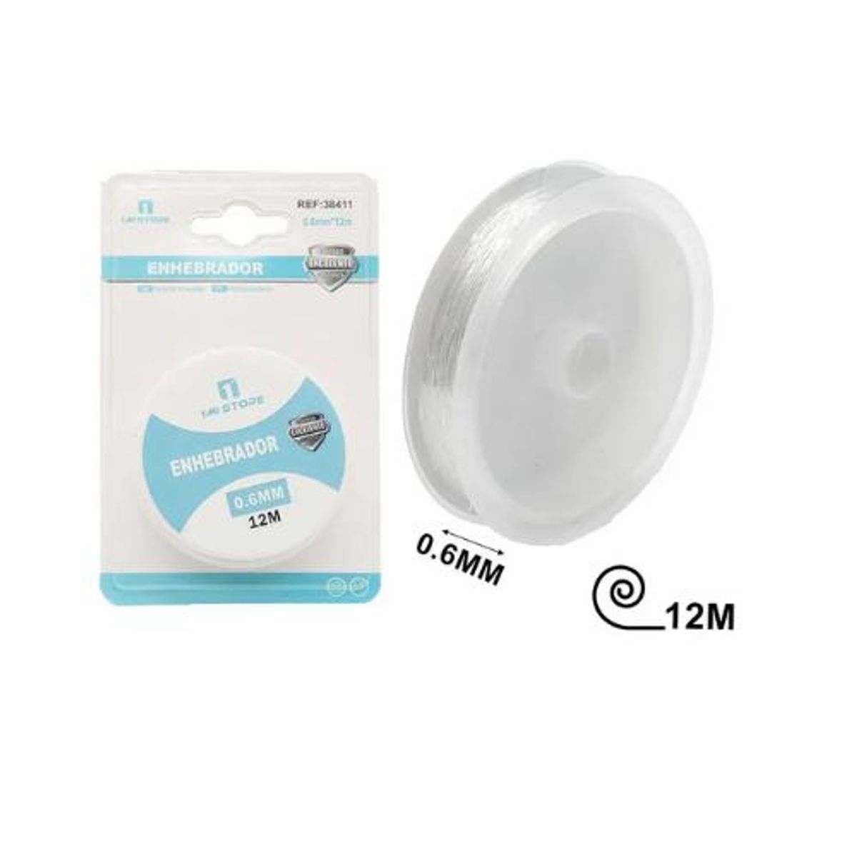 GENERICO - HILO DE ABALORIOS ELASTICO 12M