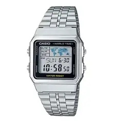 CASIO - Reloj Digital Hombre A500WA-1 Plata