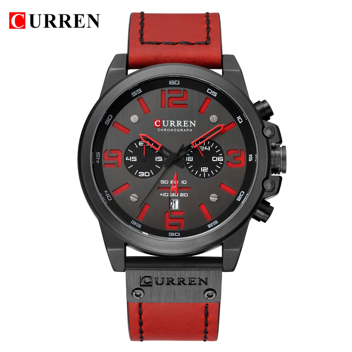 CURREN - Reloj Curren Hombre - Rojo