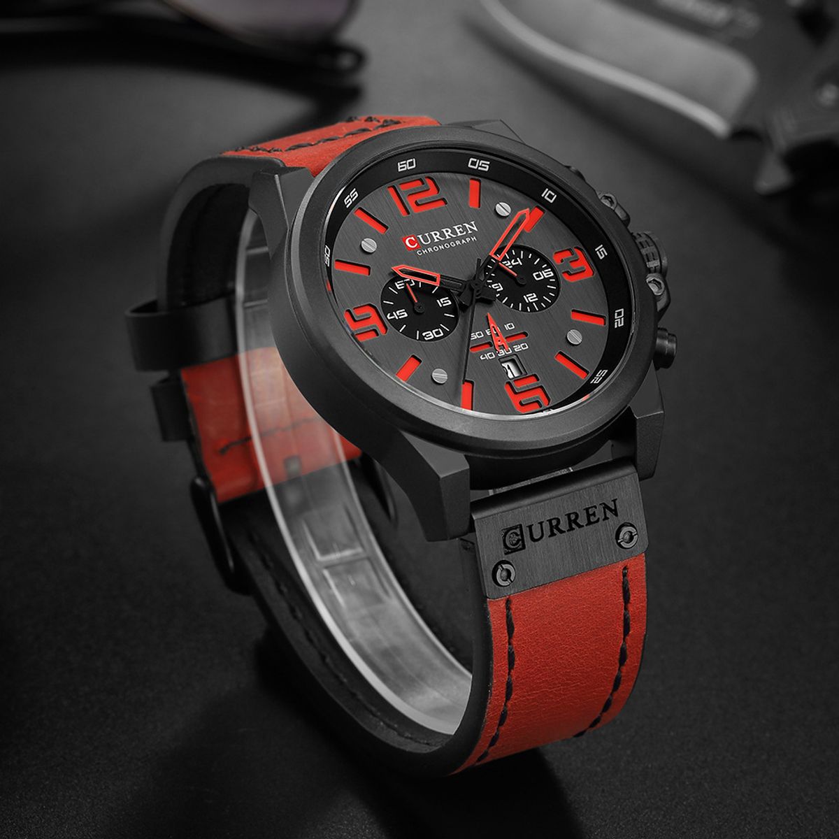 CURREN - Reloj Curren Hombre - Rojo