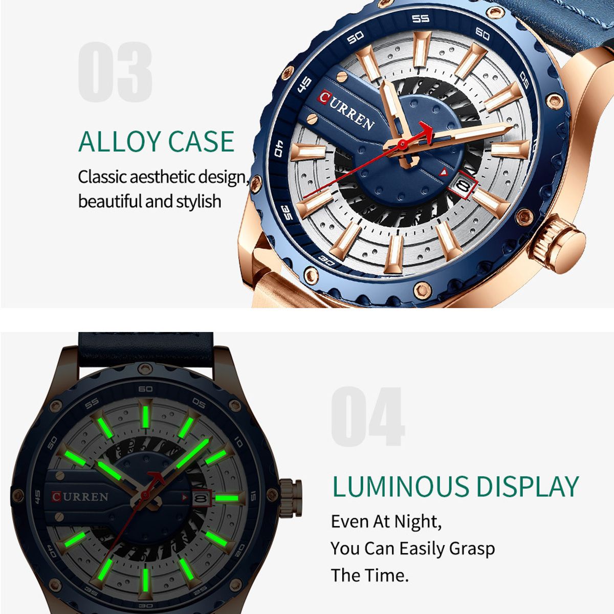CURREN - Reloj Curren Hombre - Café