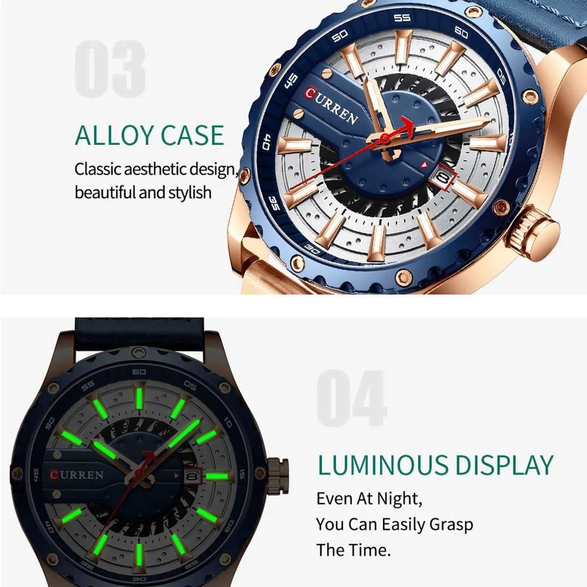 CURREN - Reloj Curren Hombre - Azul