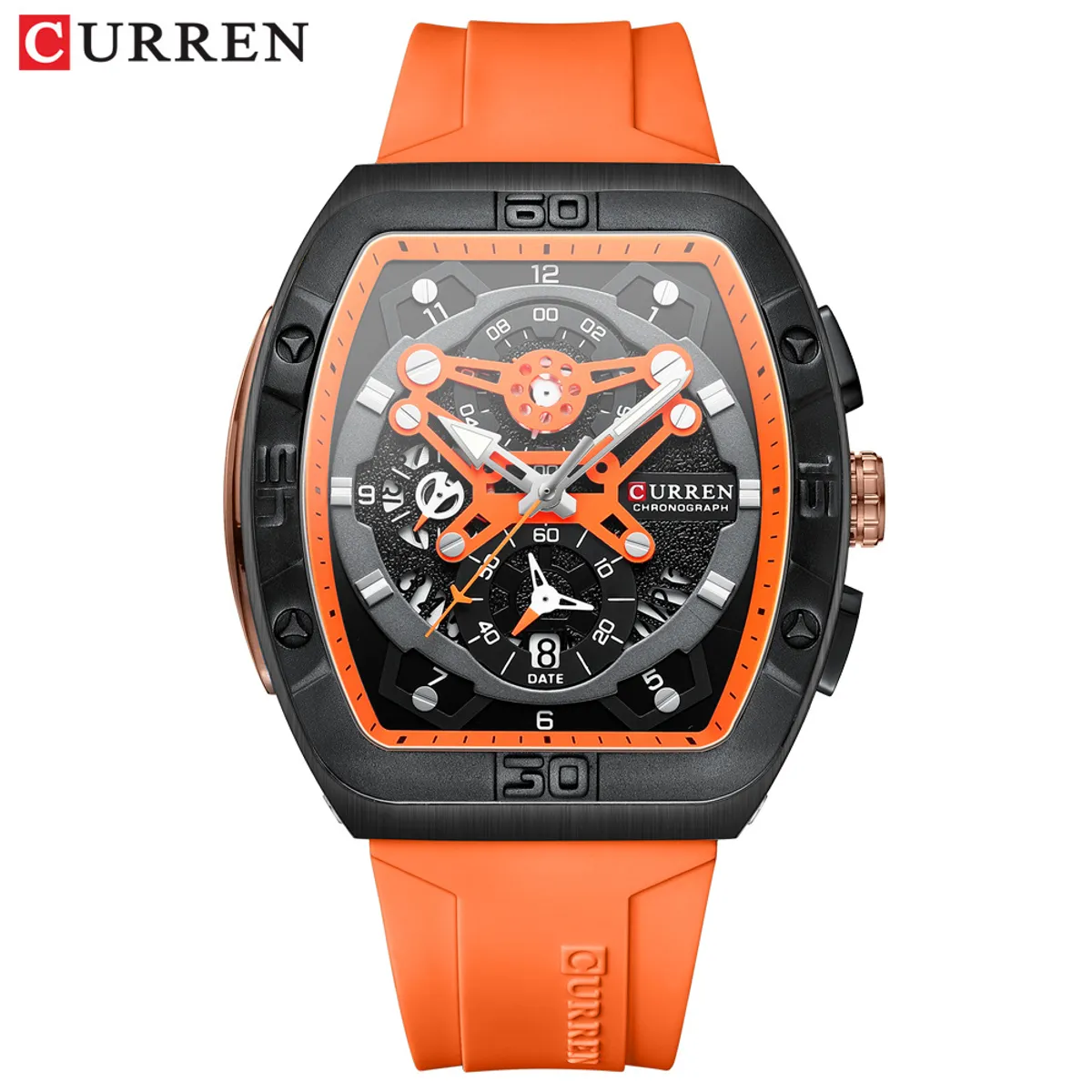 CURREN - Reloj Curren Hombre - Naranja
