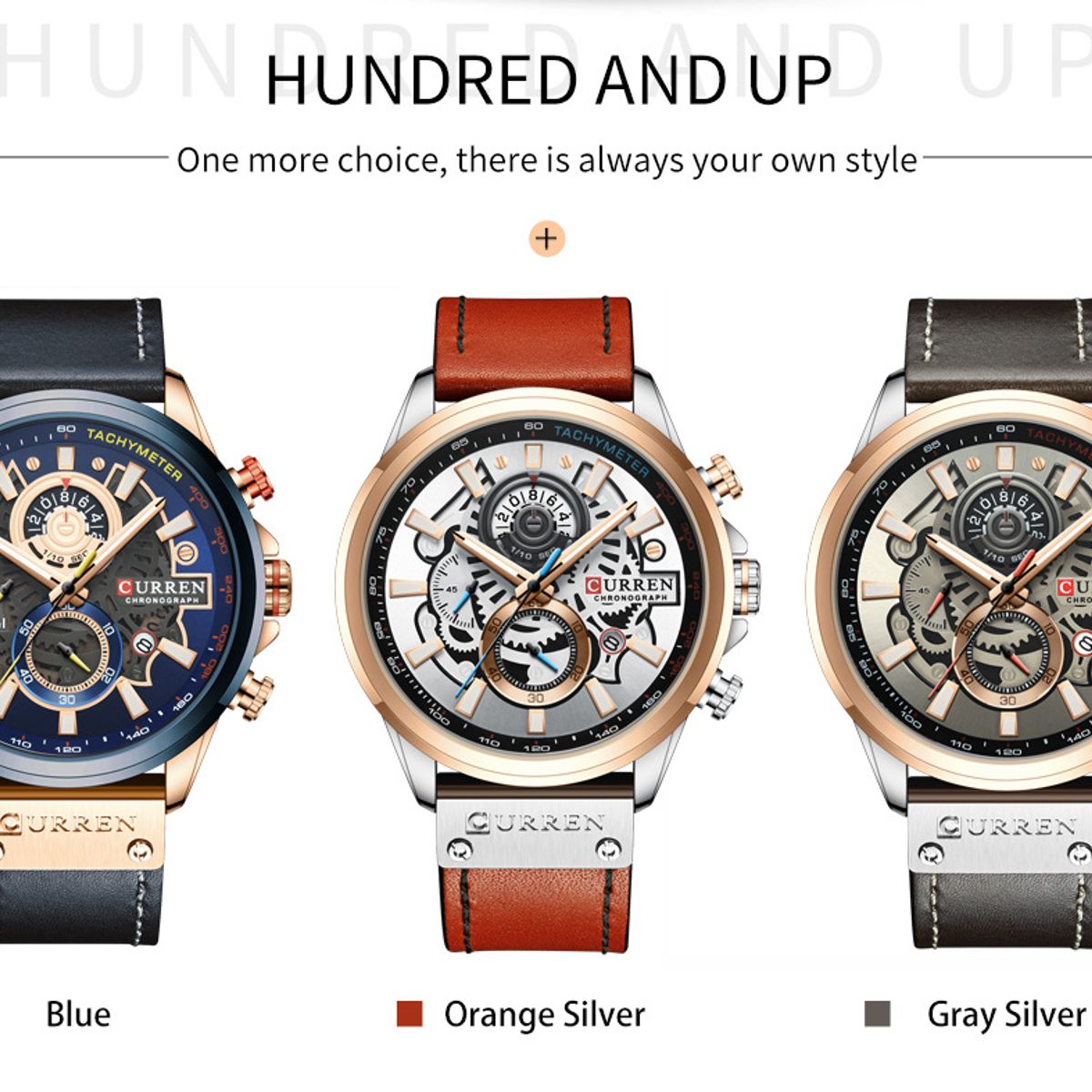 CURREN - Reloj Curren Hombre - Café